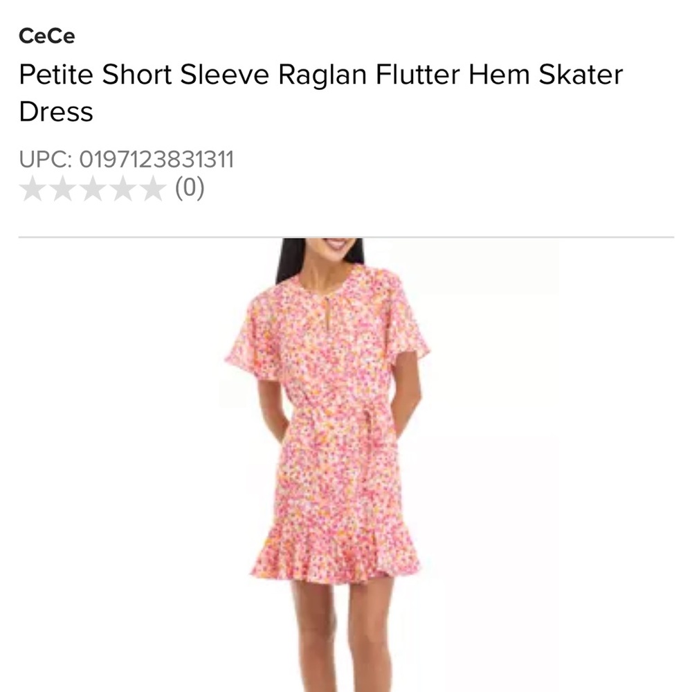 CeCe Pink Ruffled Tiered Sundress